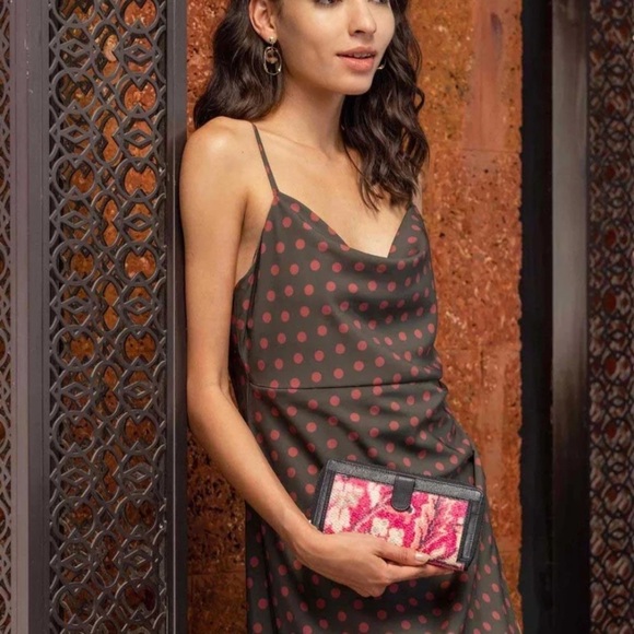 Zara Polka Dot Sleeveless Midi Dress - Picture 2 of 11